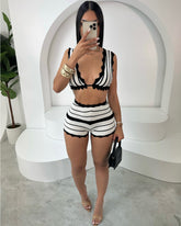 Athens Crochet Short Set